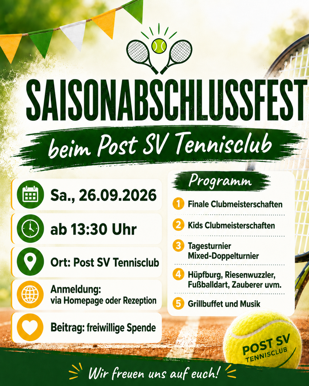 Saisonabschlussfest beim Post SV Tennisclub!
